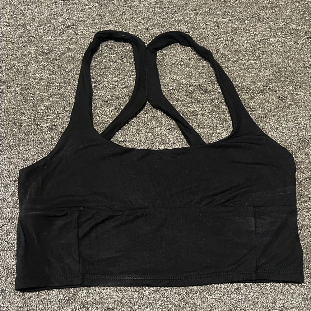 Free People Black Sports Bra NWT L